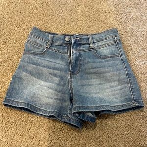Gently used blue Jean shorts size 3